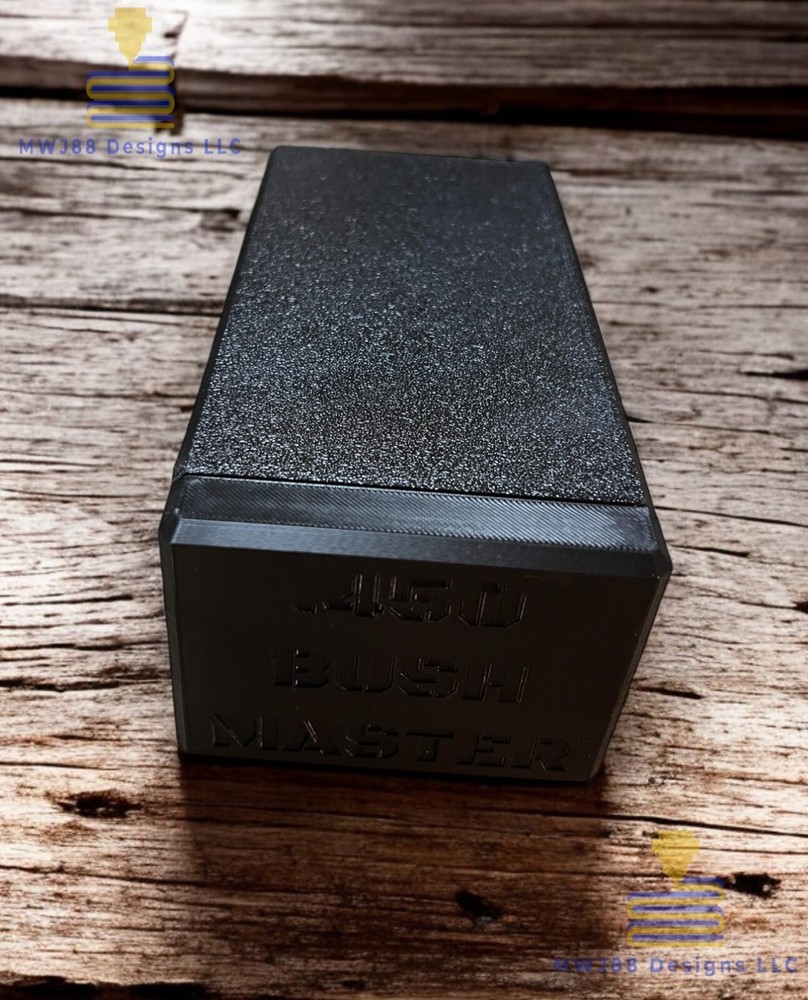 Sliding .450 Bush master Ammo Storage Box Case - 50rd Round - Multiple Colors!