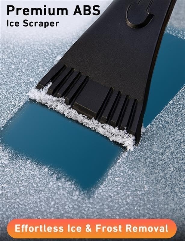 Aluminum Ice Scraper for Car Windshield | Snow Brush Combo