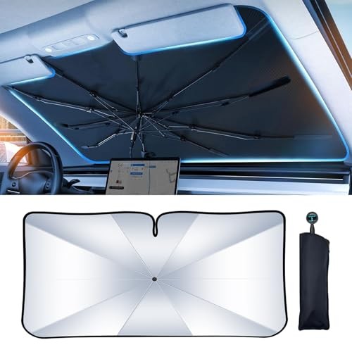 Windshield Sunshade Umbrella Foldable Car Windshield Sun Shade Cover, [Nano