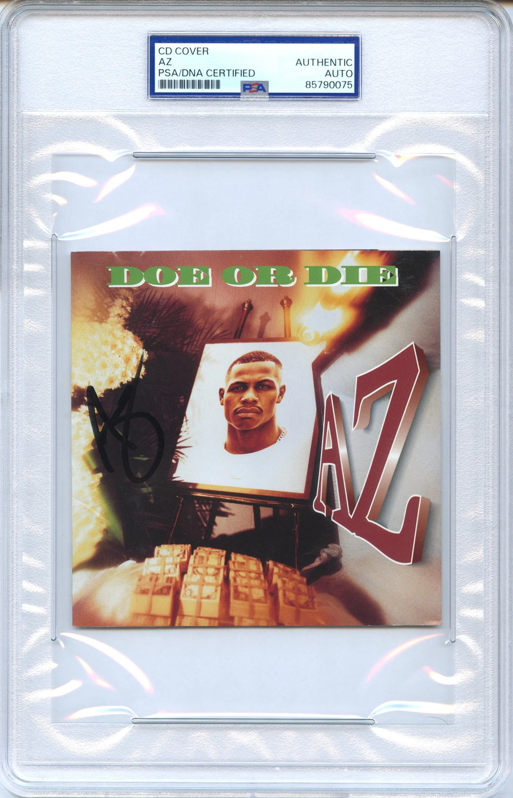 AZ Signed Autographed CD Cover "Doe or Die" PSA/DNA Authenticated