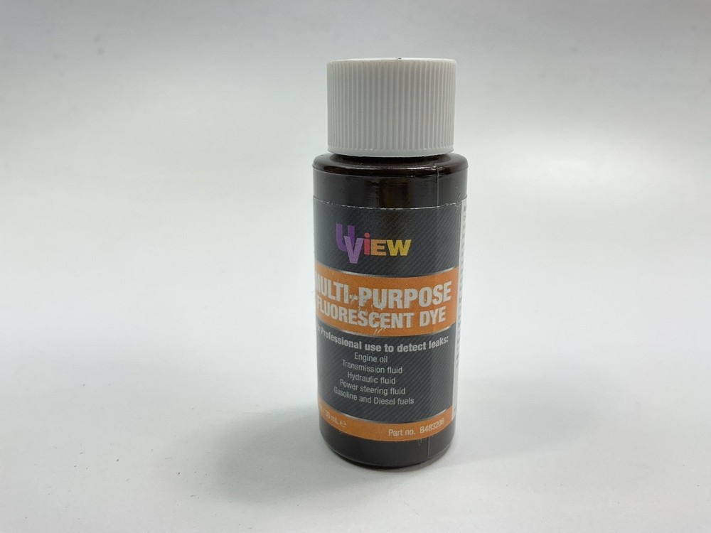 U-VIEW B483206 Multi Purpose Fluorescent Leak Detection Dye Bottle, 1 Oz