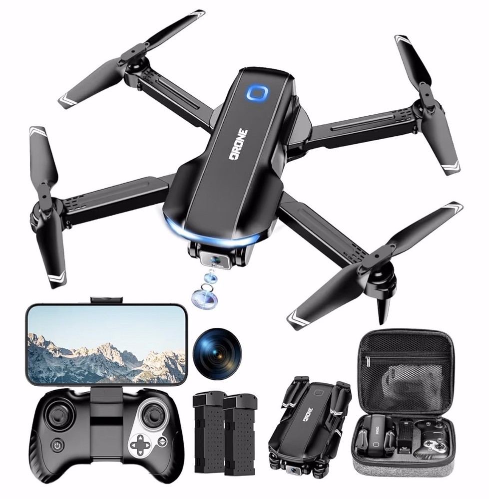 Drone with 1080P HD FPV camera foldable for adults and beginners, quadcopter RC