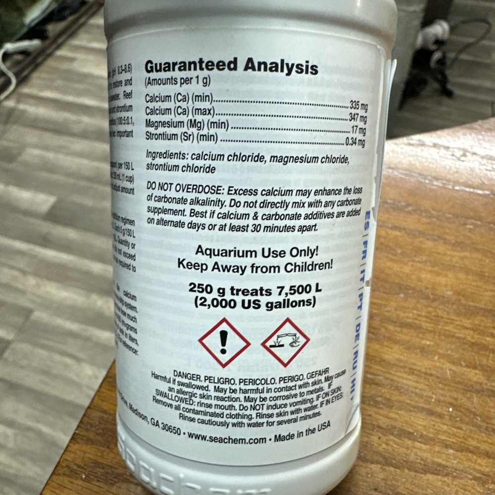 SEACHEM - REEF ADVANTAGE CALCIUM 250G