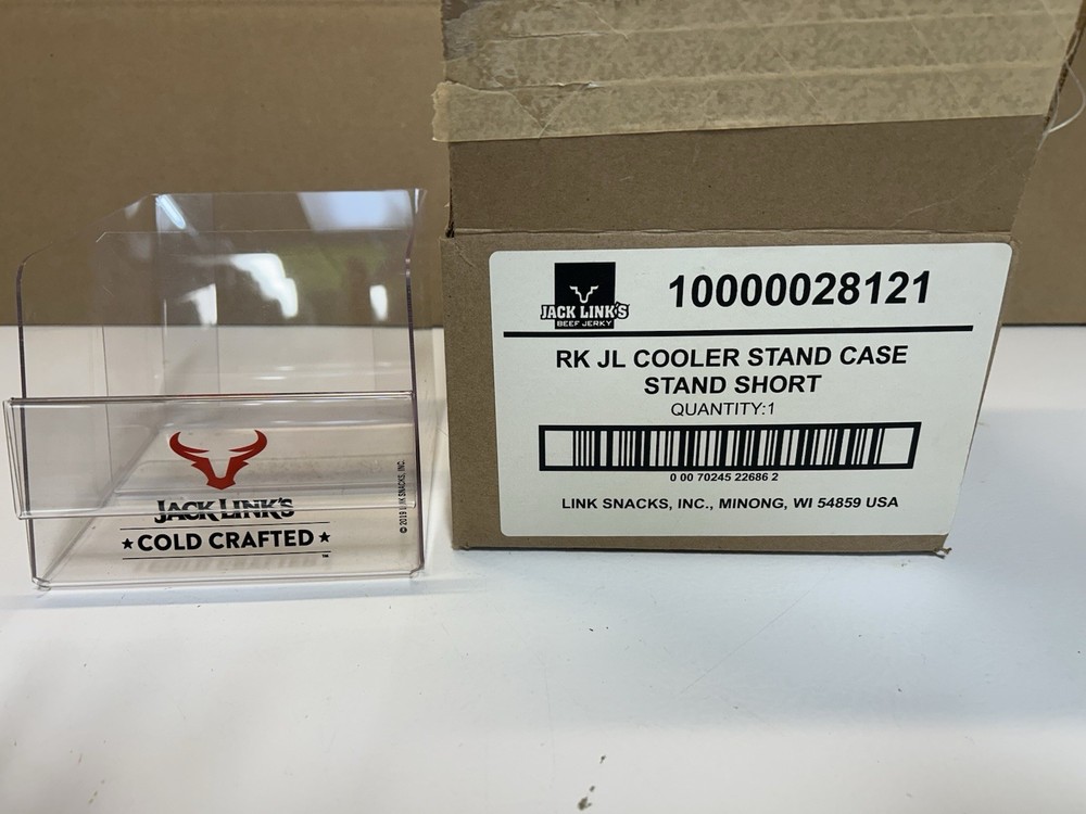 NEW IN BOX  Jack Links Cold Crafted Acrylic Display, Short,  2 sections