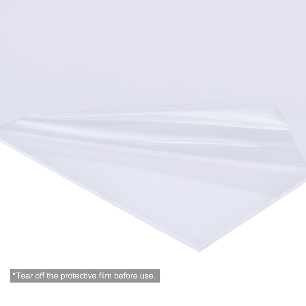 White ABS Plastic Sheet 10x8x0.06 Inch, Panel, 4pcs