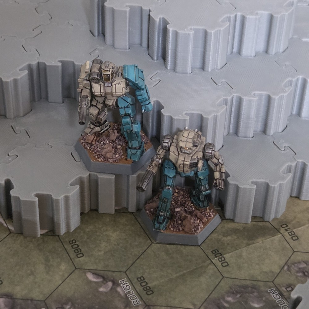 Battletech Hilltops 1 - 3D Interlocking Terrain