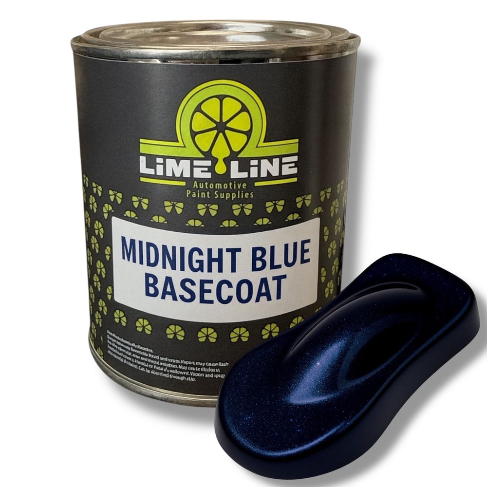 LiME LiNE Midnight Blue Shadow Line Basecoat -  Metallic Paint - 1 Quart