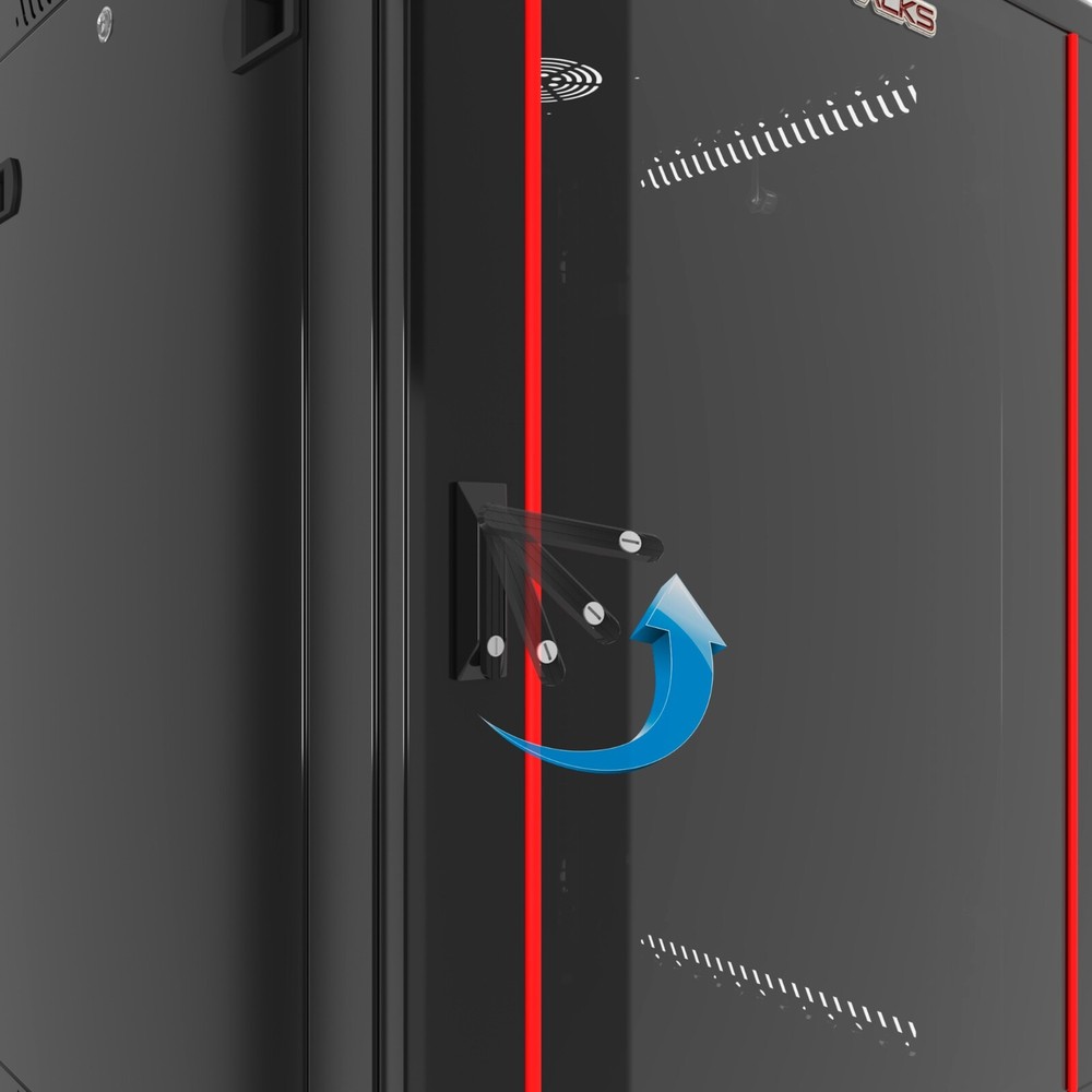 Sysracks - 9U Network Rack Wall Mount - Locking Server Cabinet – 18-Inch Depth -