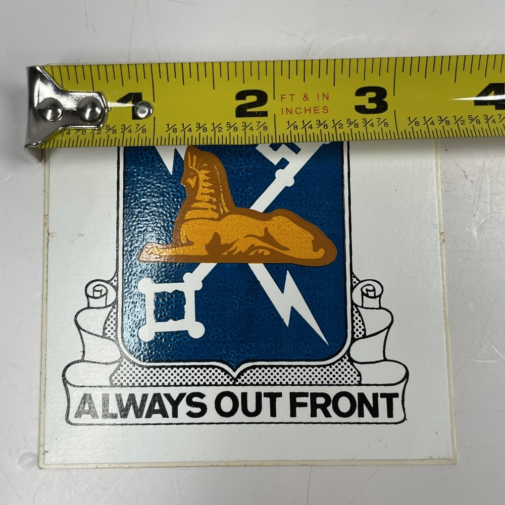 Military Intelligence Regimental Crest Sticker Decal Always Out Front