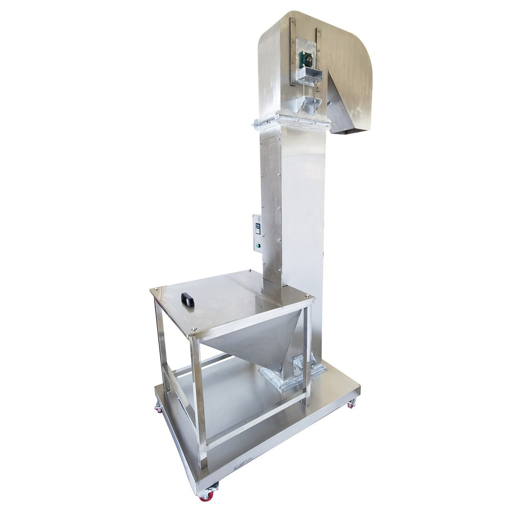 2M Vertical Feeder Elevating Rice Nut Conveyor Bucket Elevator Machine 220V