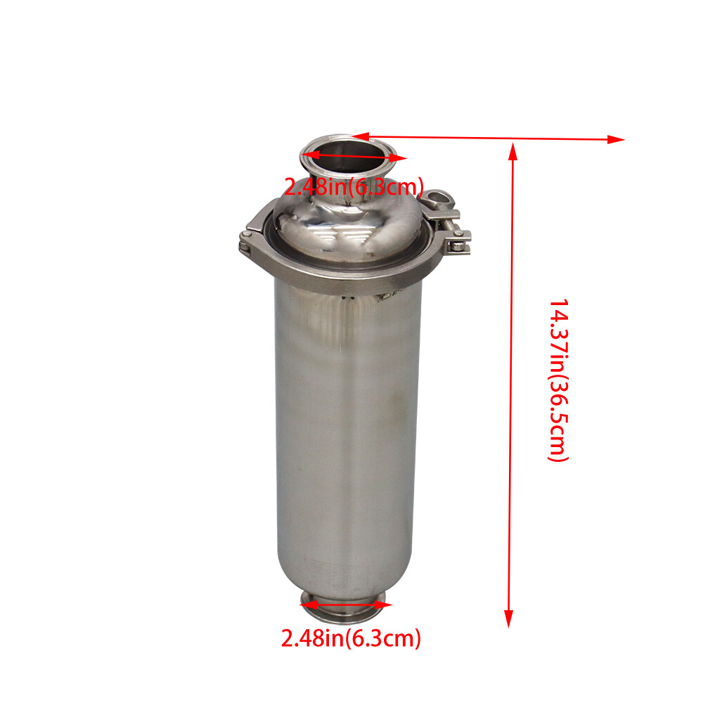 304 Stainless Steel Sanitary Strainer 2'' Filter Strainer 100 Mesh