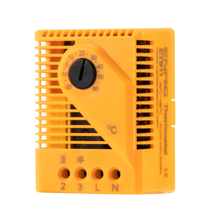 Industrial cabinet electronic temperature controller 24VDC ETS11 -20℃~+60℃