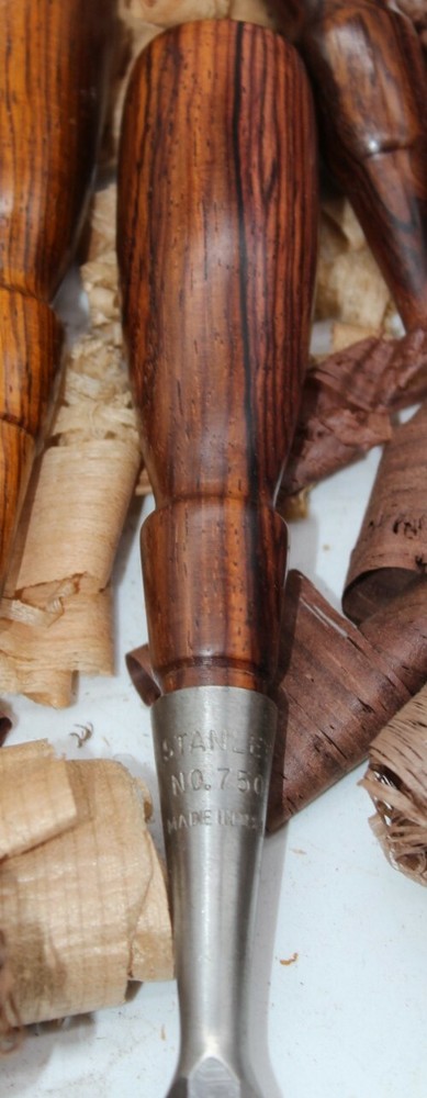 1 1/2" Size Cocobolo Socket Chisel Handle Lie Nielsen & Stanley Each