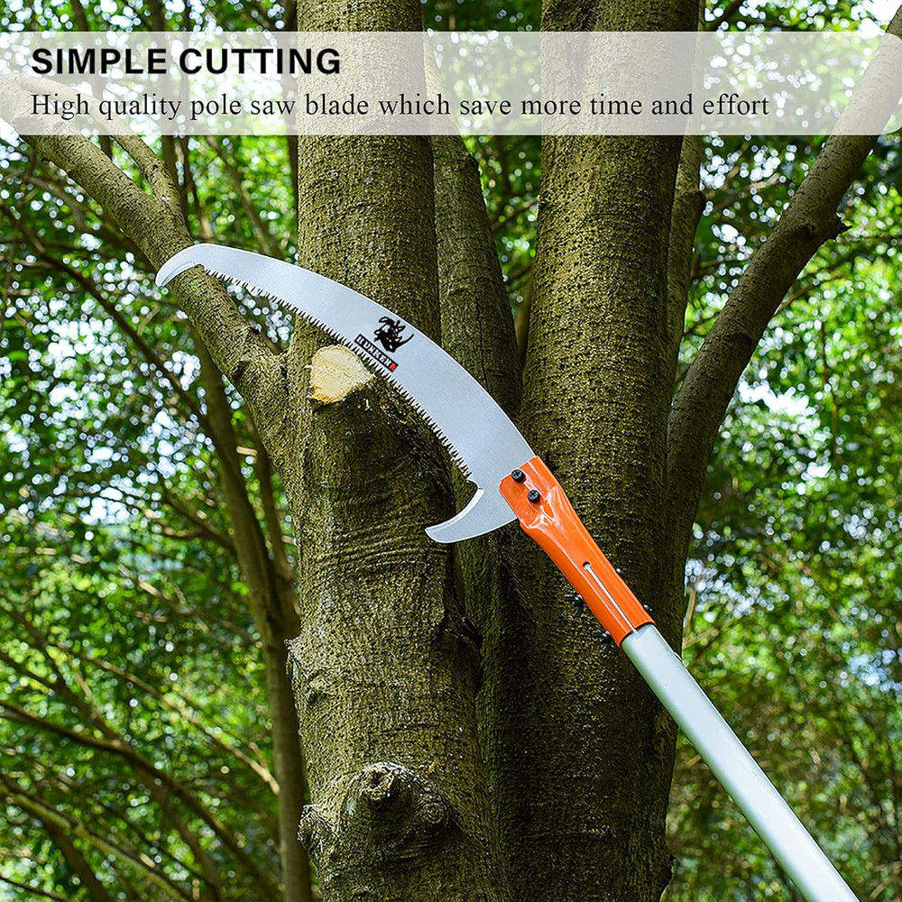Tree Pruner Pole Saw Manual Extendable Long Tree Pruner Extendable，Pole Pruni...