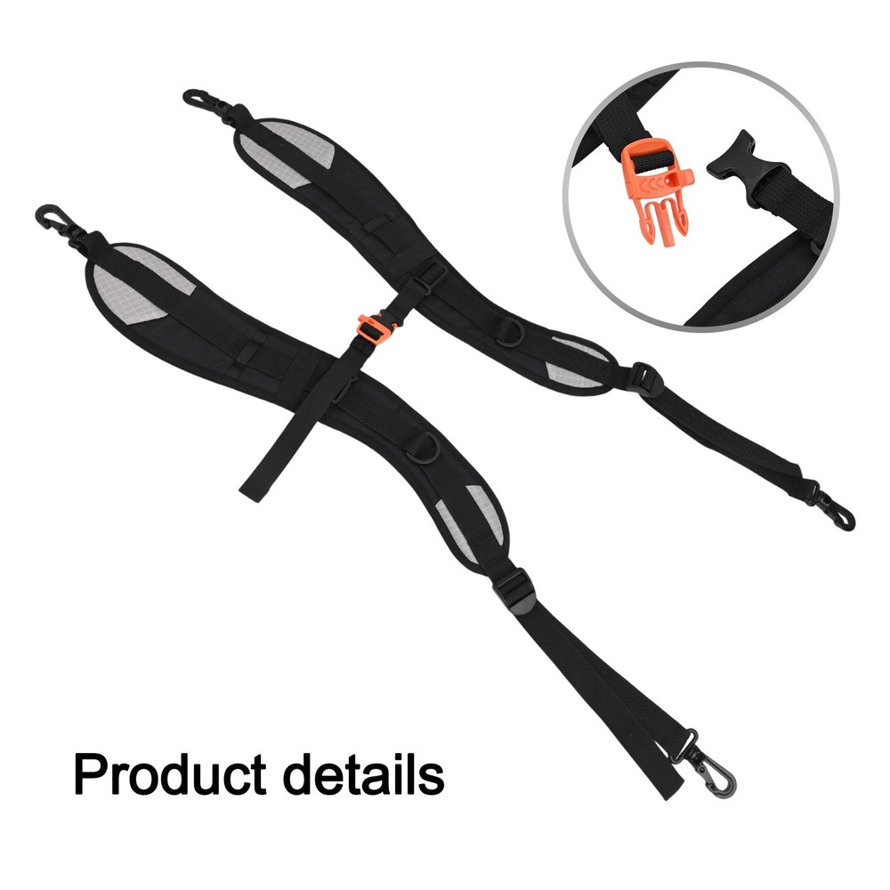 Padded Shoulder Straps for Backpacks Adjustable for Personalized Comfort