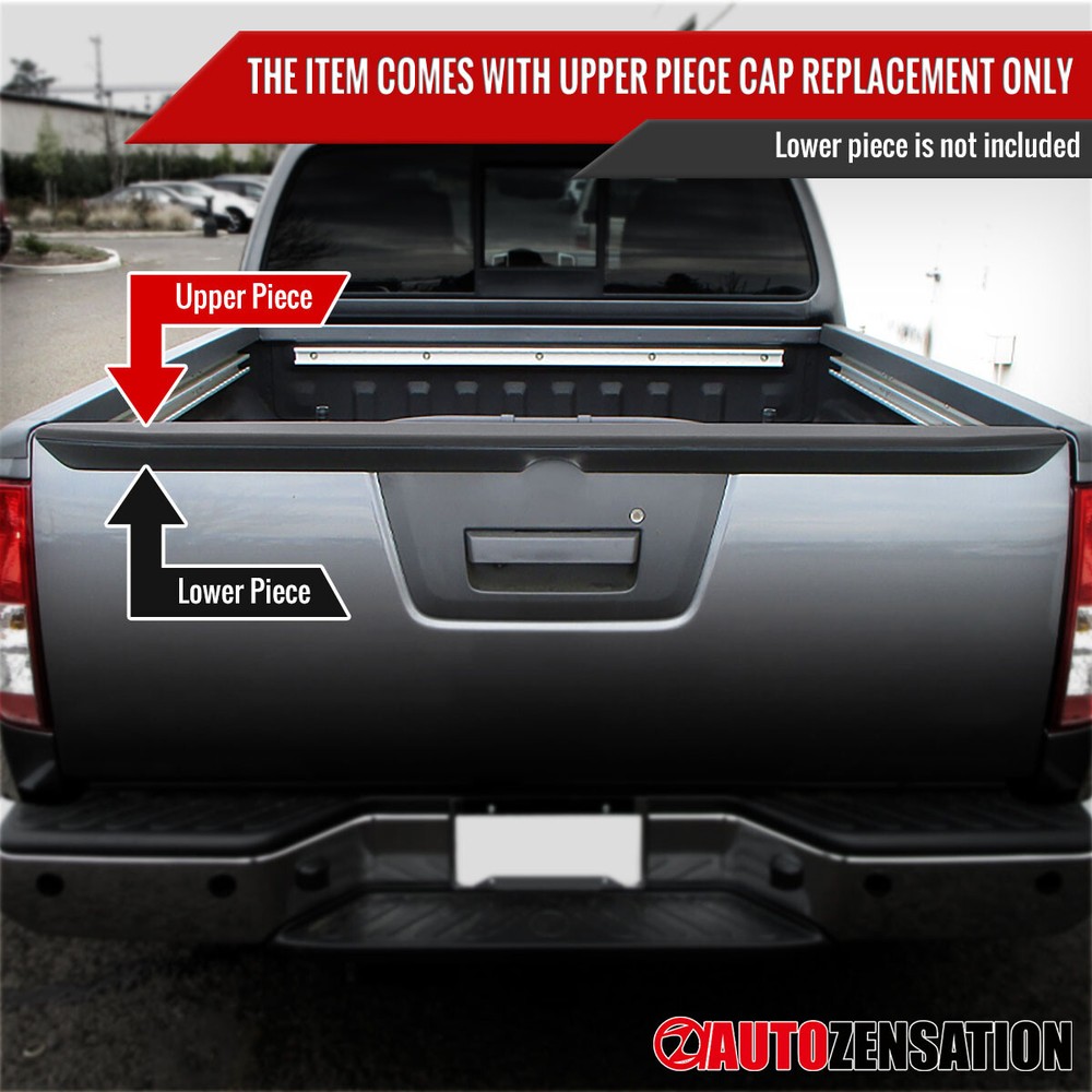Fit 2013-2018 Frontier Tailgate Molding Cap Top Protector Cover Textured Black
