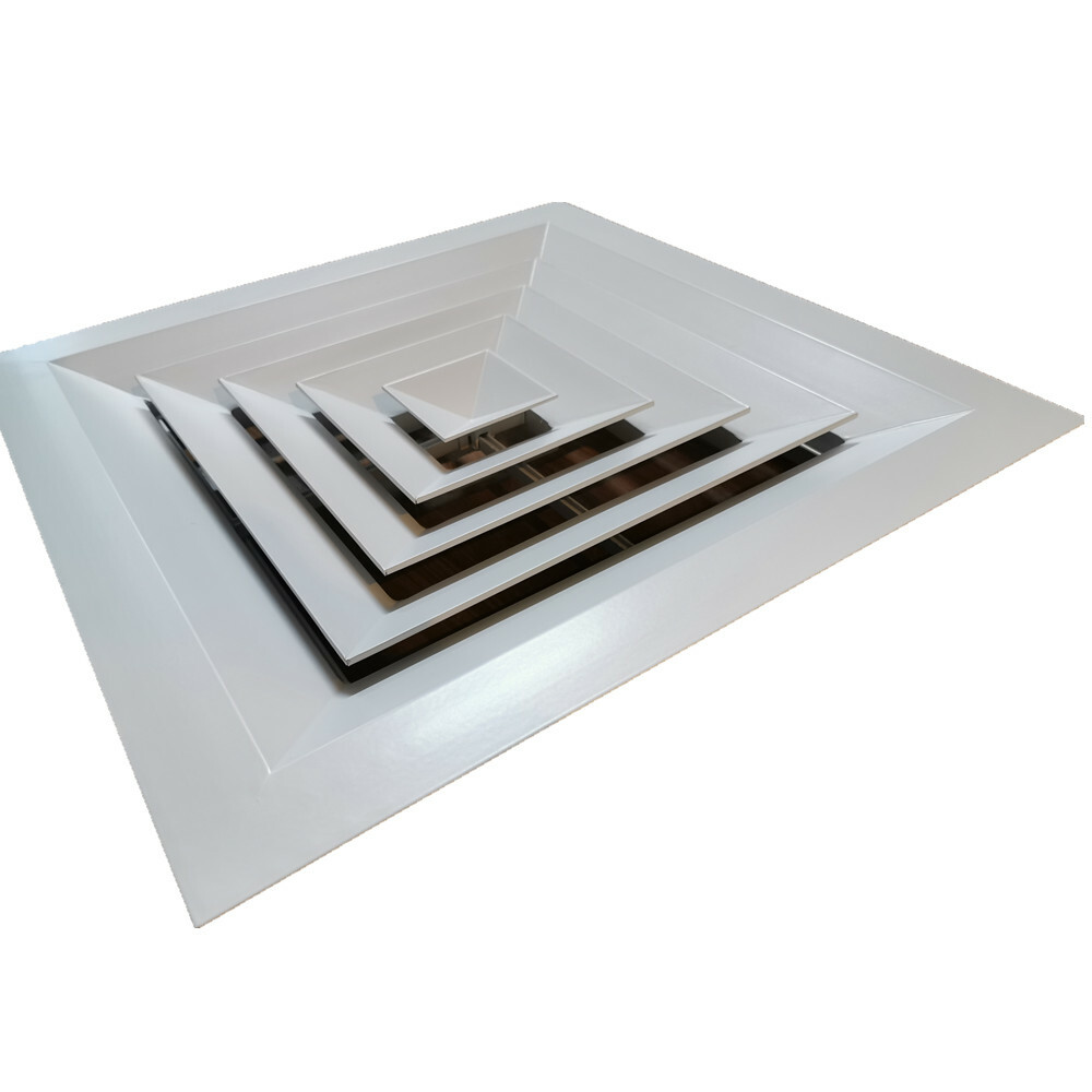 * Duct Square Celling Lay-In Diffuser with removable core+ Neck Adaptor