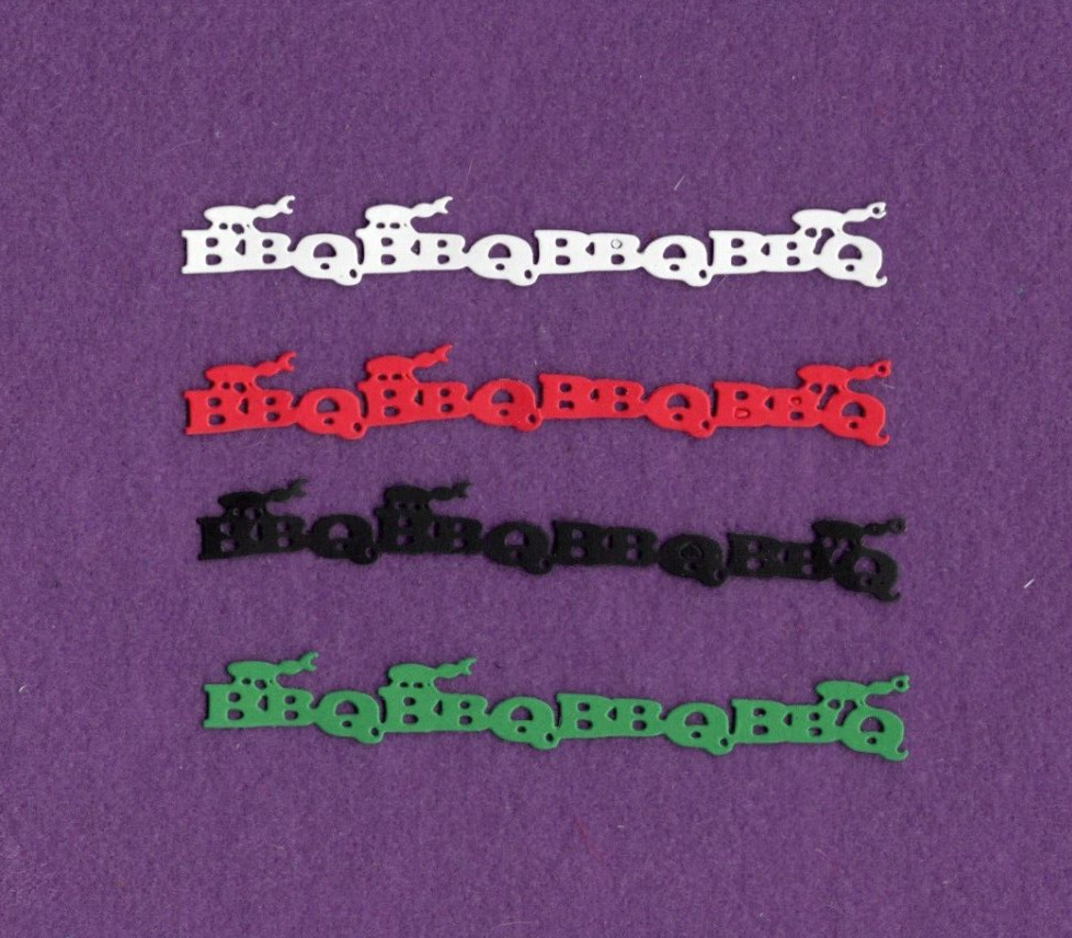 BARBECUE BORDER BBQ die cuts scrapbook cards