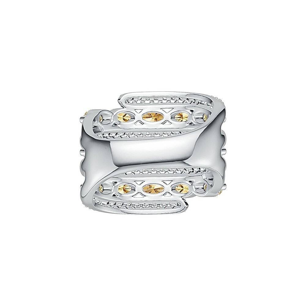 Sterling Silver Semi Mount Ring Setting Oval OV 5x3mm White Topaz