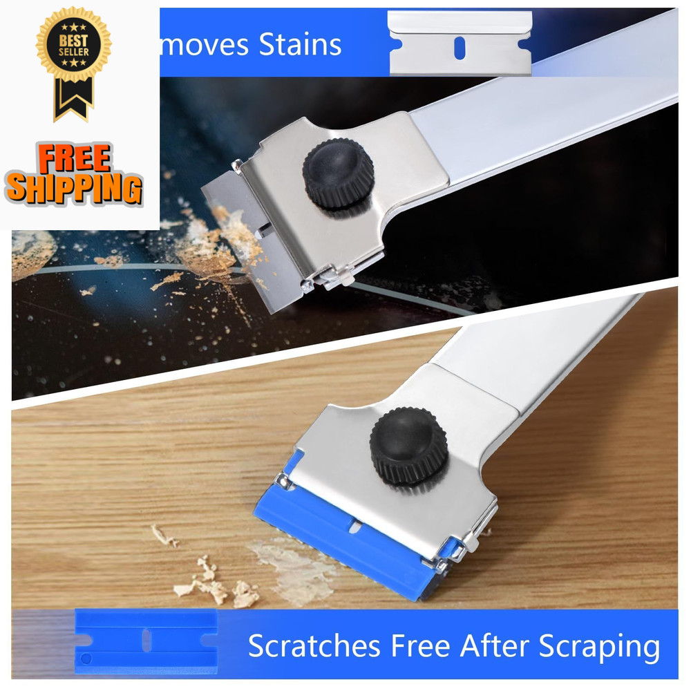 Giramika Razor Blade Scraper Tool with 20 Extra Long Handle