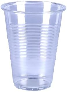 Amazon Basics Small Disposable Clear Plastic Cups, 9oz, 100 Count