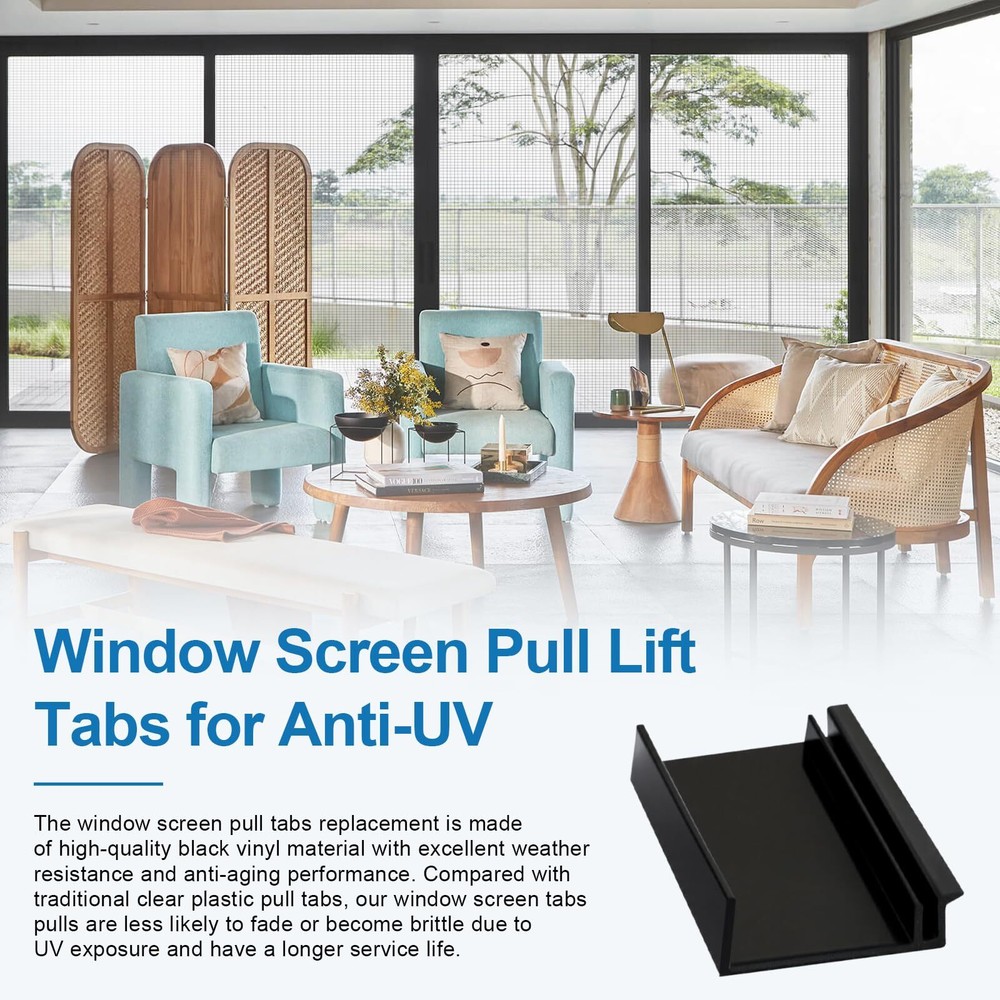 10 Pack Window Screen Pull Tabs Window Screen Lift Tabs Flat Spline Channel P...