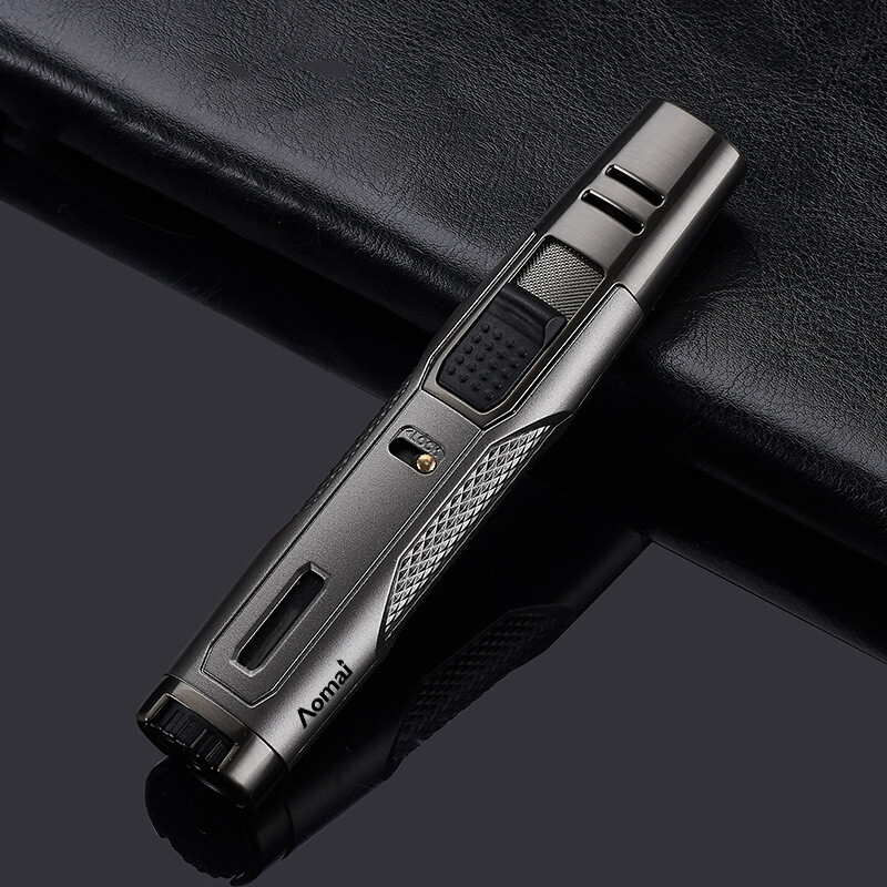 Windproof Cigar Lighter Torch Lighter Jet Butane Lighter with Refillable lock