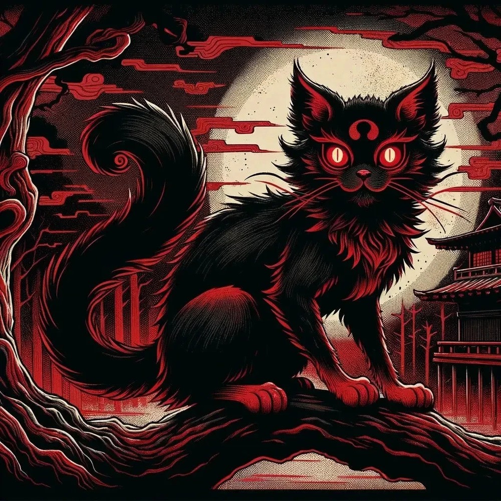 Japanese Cat Transformation Spell
