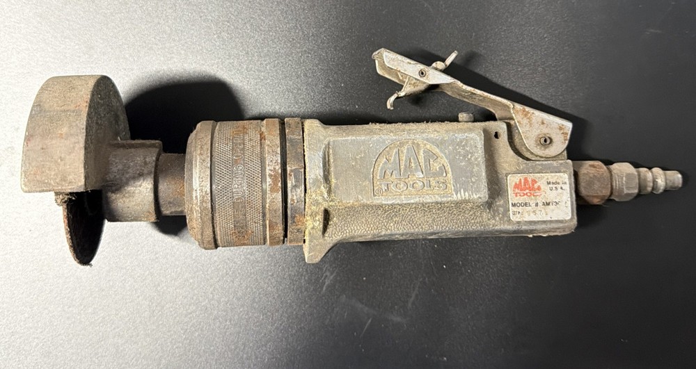 Mac Tools 3" Air Pneumatic Grinder Cut Off Tool Flex Adjustable Head Untested!