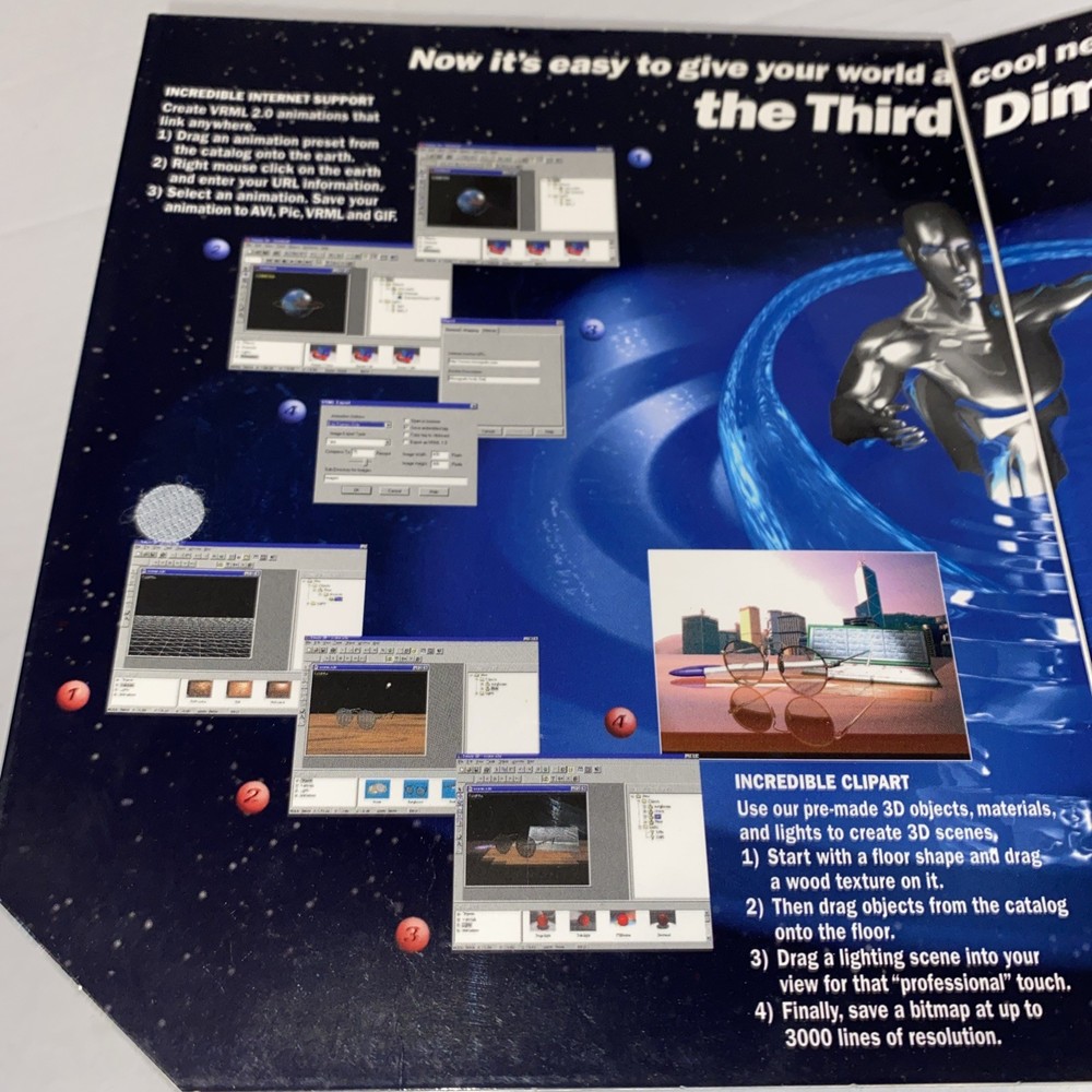 Micrografx Simply 3D 3.0 1997 Software Vintage Complete in Box EUC