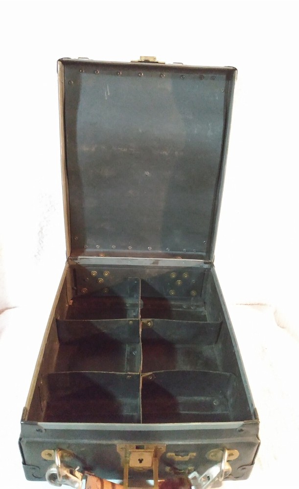Black Small Suitcase Briefcase Excelsior Case Chest Vintage