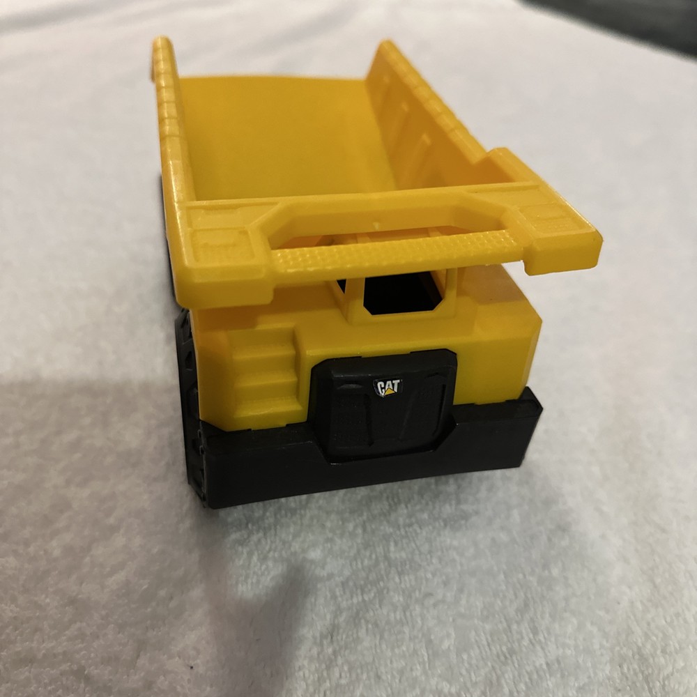 CAT Caterpillar Dump Truck 7” Yellow & Black Construction Plus Front End Loader