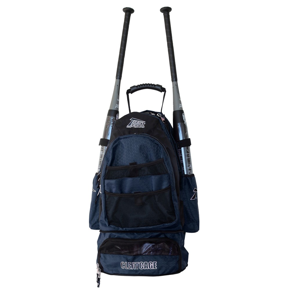 Tanel 360 Bat Pack Baseball/Softball Backpack Bag - Navy
