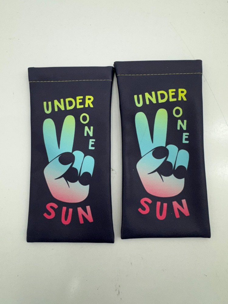 2 Pack Graphic Print Under One Sun Soft Shell Sunglasses Case