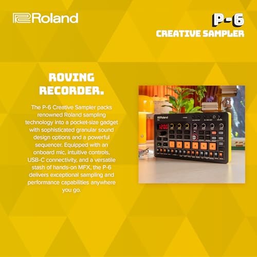 Roland AIRA Compact P-6 Creative Sampler Granular Sound Sequencer USB-C
