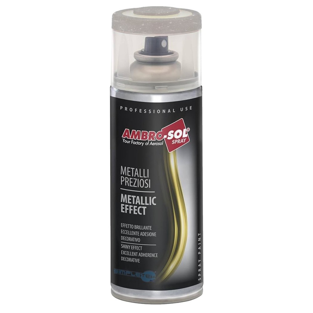 Mirror Effect Enamel Spray Can Precious Metals Chrome Silver_