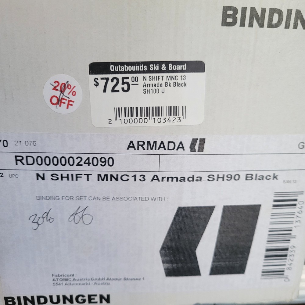 Armada N Shift MNC13 Ski Bindings 90mm