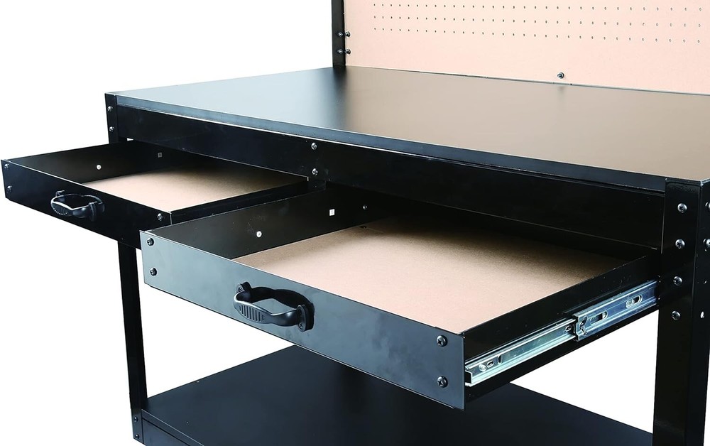 Multipurpose Workbench with Power Outlets & Light - Durable Steel Construction