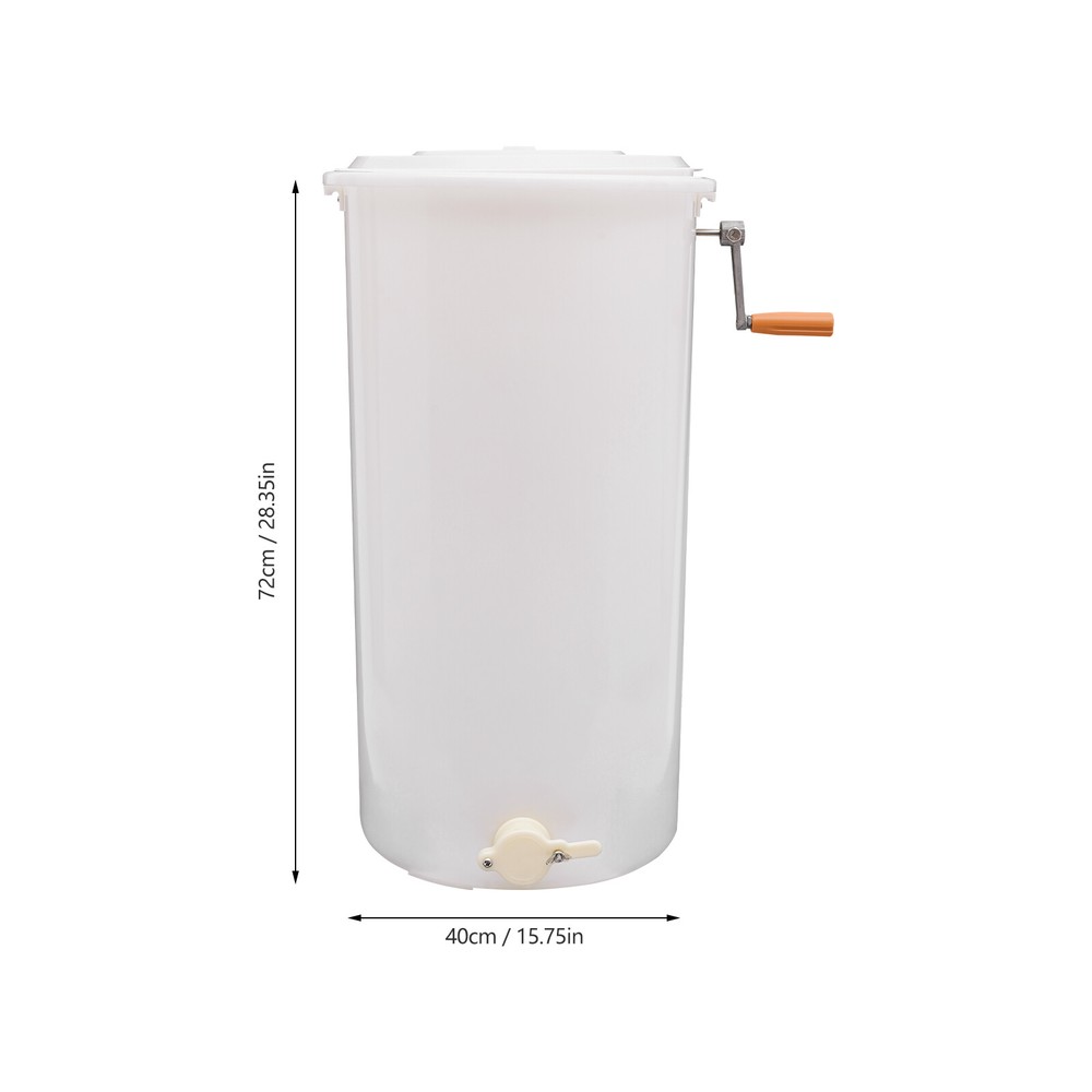 Manual Use Spinner Beekeeping Equipment Plastic White 2 Frame Honey Extractor