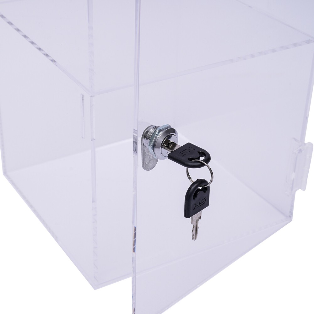 2-layers Transparent Countertop Display Storage Cabinet Acrylic Display Case