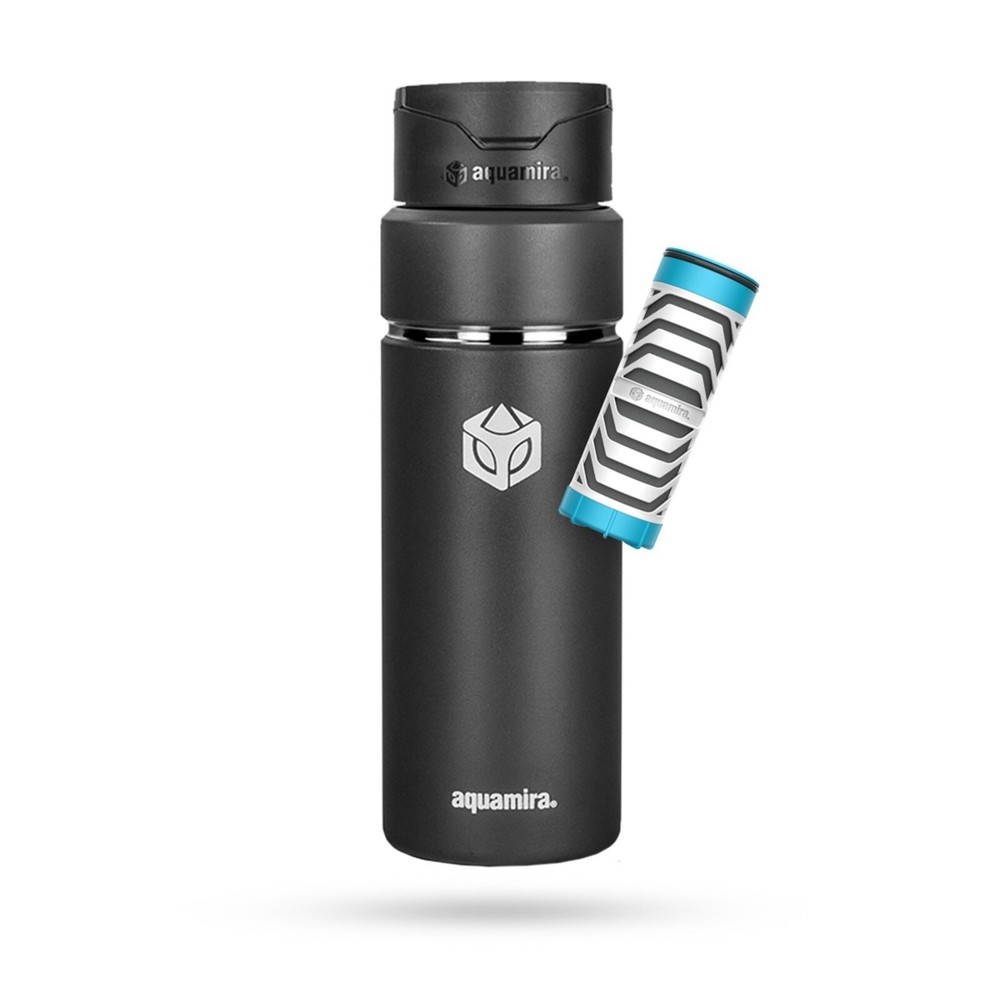 Aquamira SHIFT 24 oz. Filter Bottle-Black