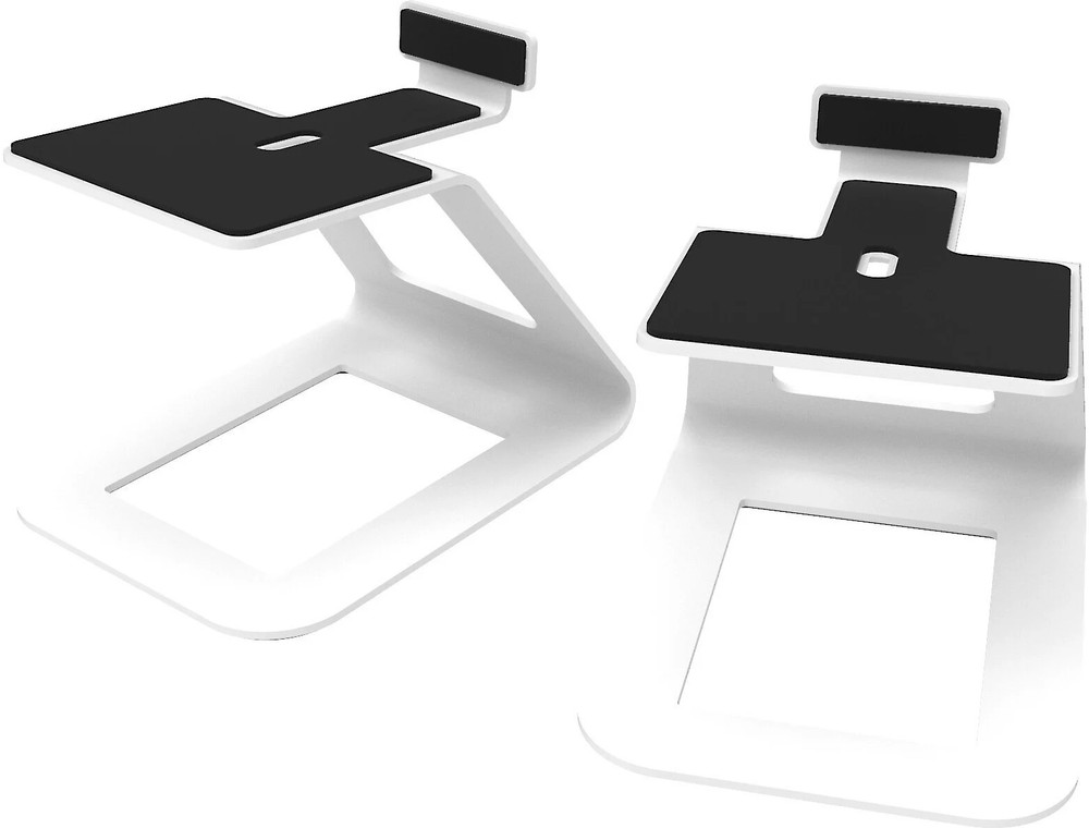 Kanto elevated desktop speaker stands (white)