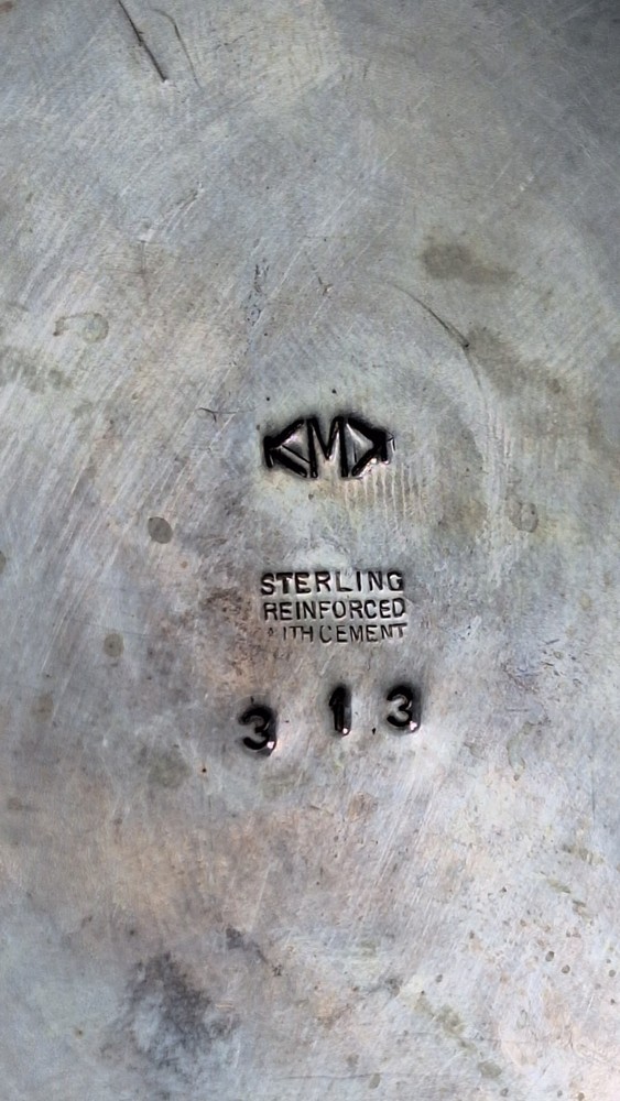 Sterling Silver Scrap Candle Holder Weighted