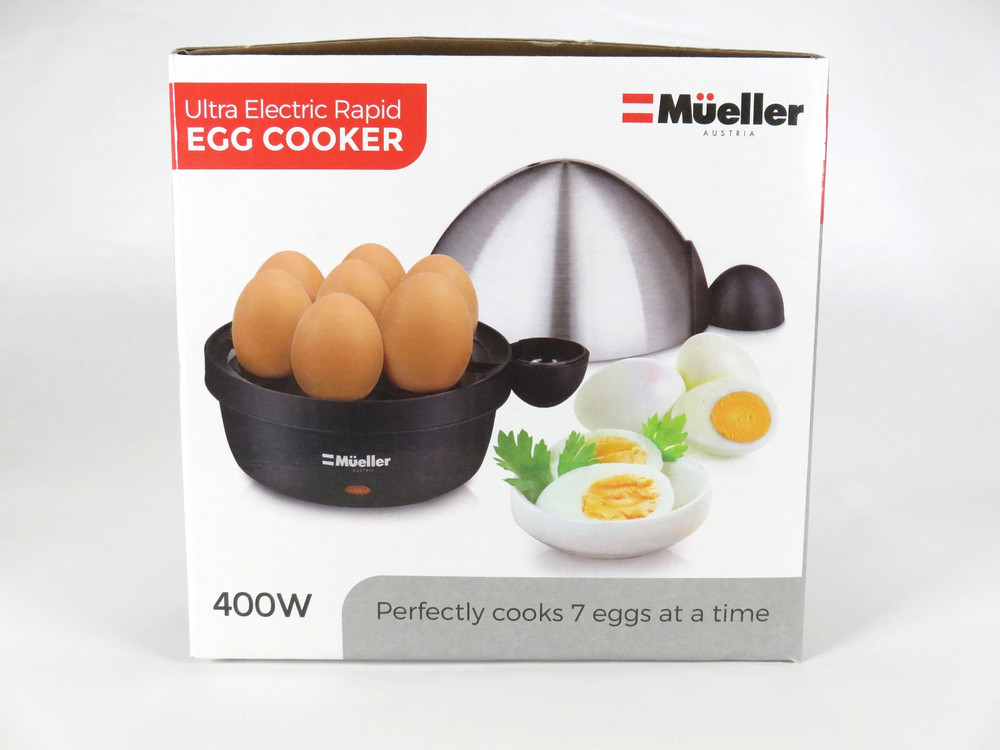Mueller Rapid Egg Cooker 7 Egg Capacity Hard Boiled Eggs MU-EGGCOOK