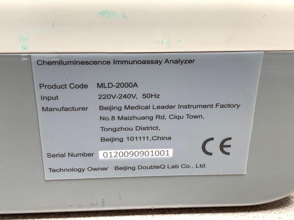 Chemiluminescence Immunoassay Analyzer MLD-2000A