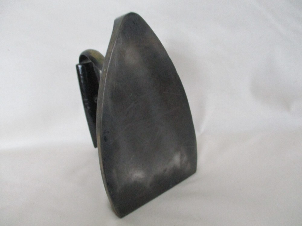 Original Hand Painted Antique Cast Iron Flatiron