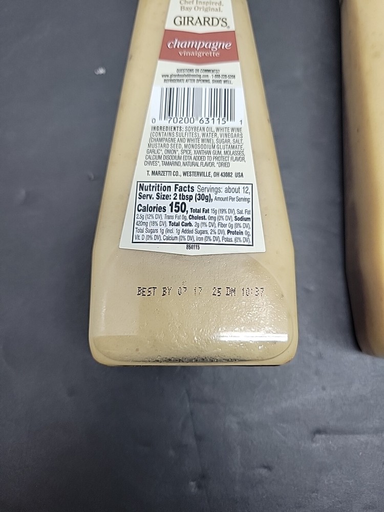 Girard's Champagne Dressing 12 oz Girards 2 pack