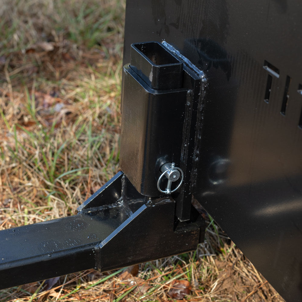 Titan Attachments Pin-On Pallet Fork Frame Attachment, 46" Hefty Fork Blades