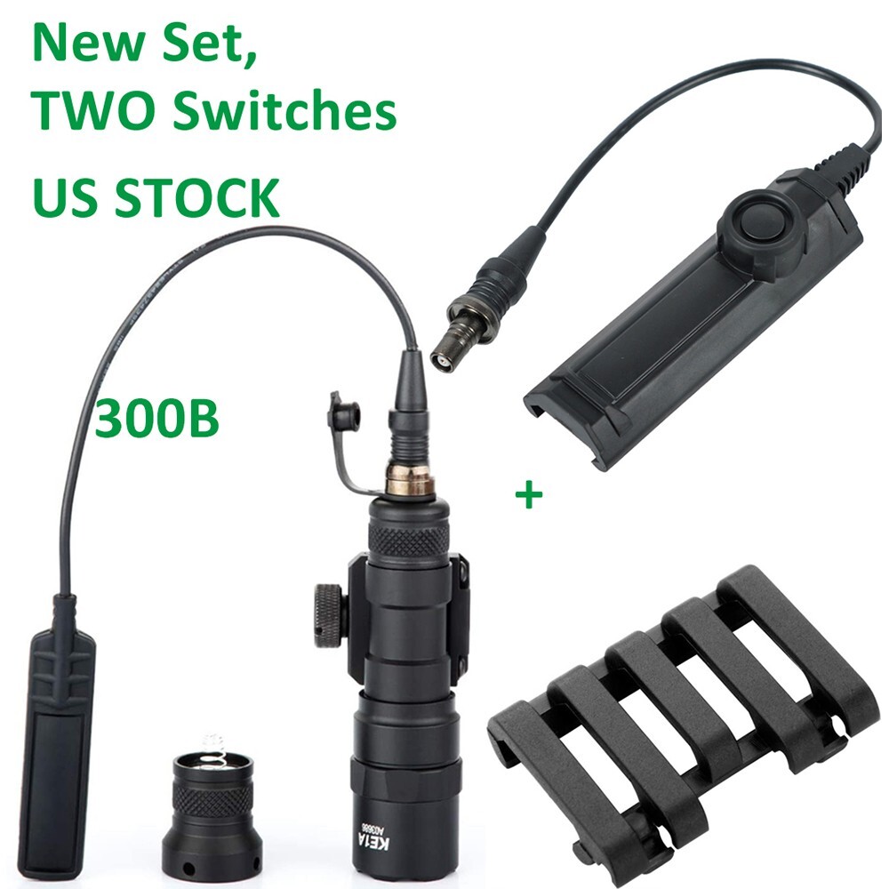 Mini M300B Light Constant Momentary Weapon Flashlight Remote Pressure Switch