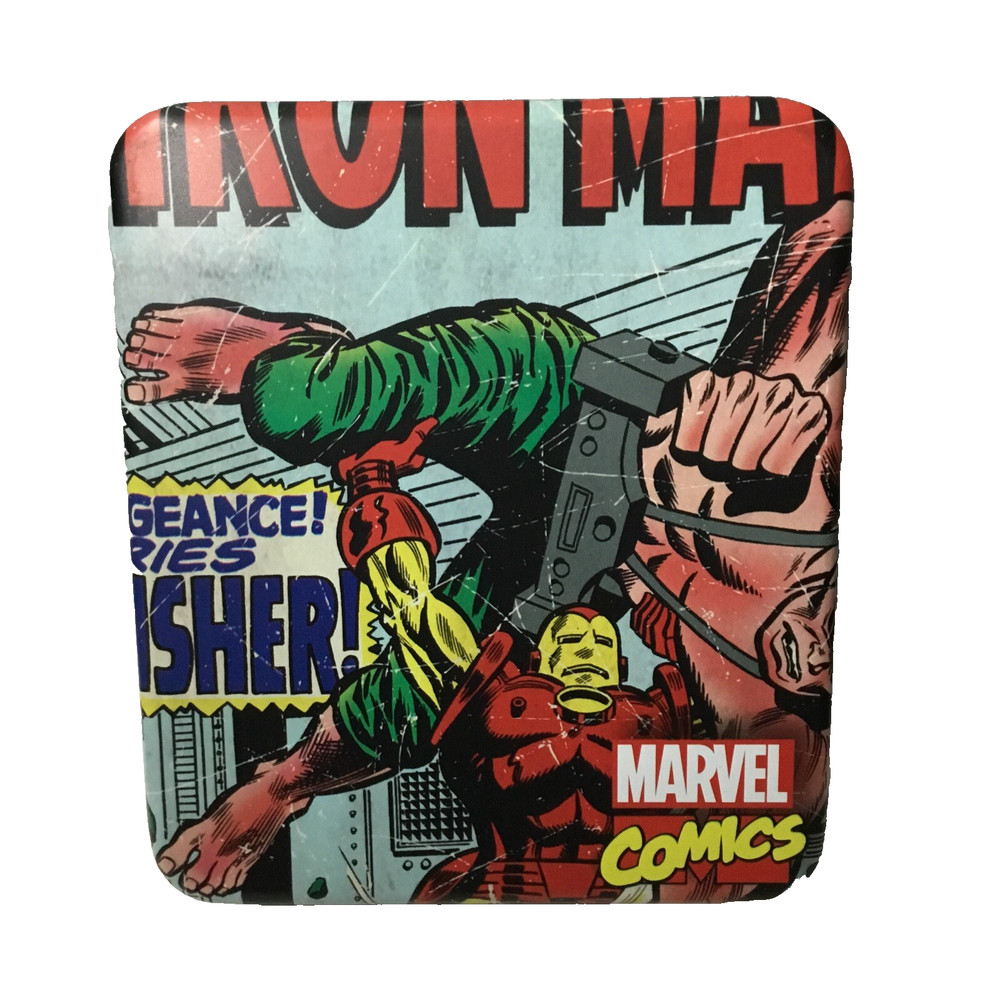 Marvel Iron Man Comic Cover Logo Tri-Fold Wallet